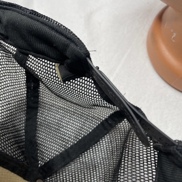 Vtg Stroh's Brewing Co Beer Black Adjustable Cap Trucker Hat Competition Pro Tag - Picture 7 of 12